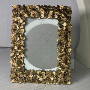 Laura Ashley gold colored floral picture frame.